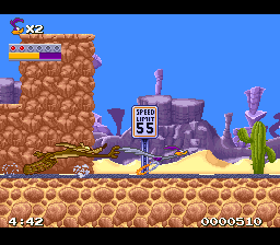Looney Tunes Road Runner screenshot 2 for Super Nintendo